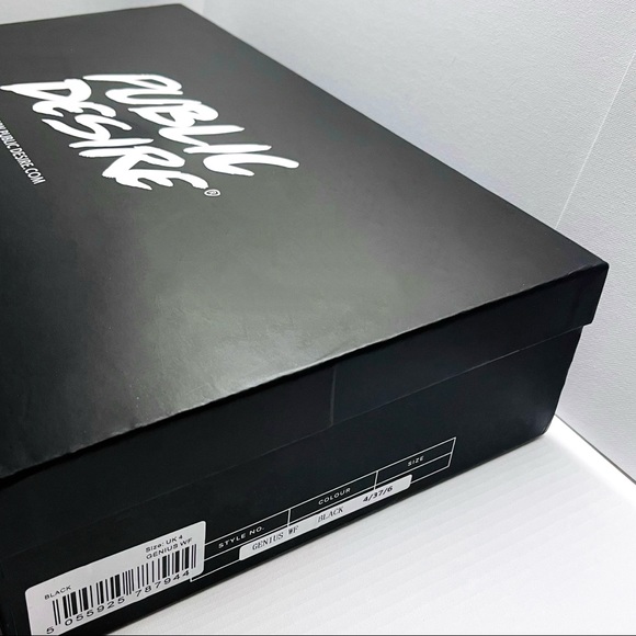 PUBLIC DESIRE β GENIUS BLACK KNEE HIGH CHUNKY SOLE BOOTS, WIDE FIT, SIZE US 6 - Picture 11 of 14